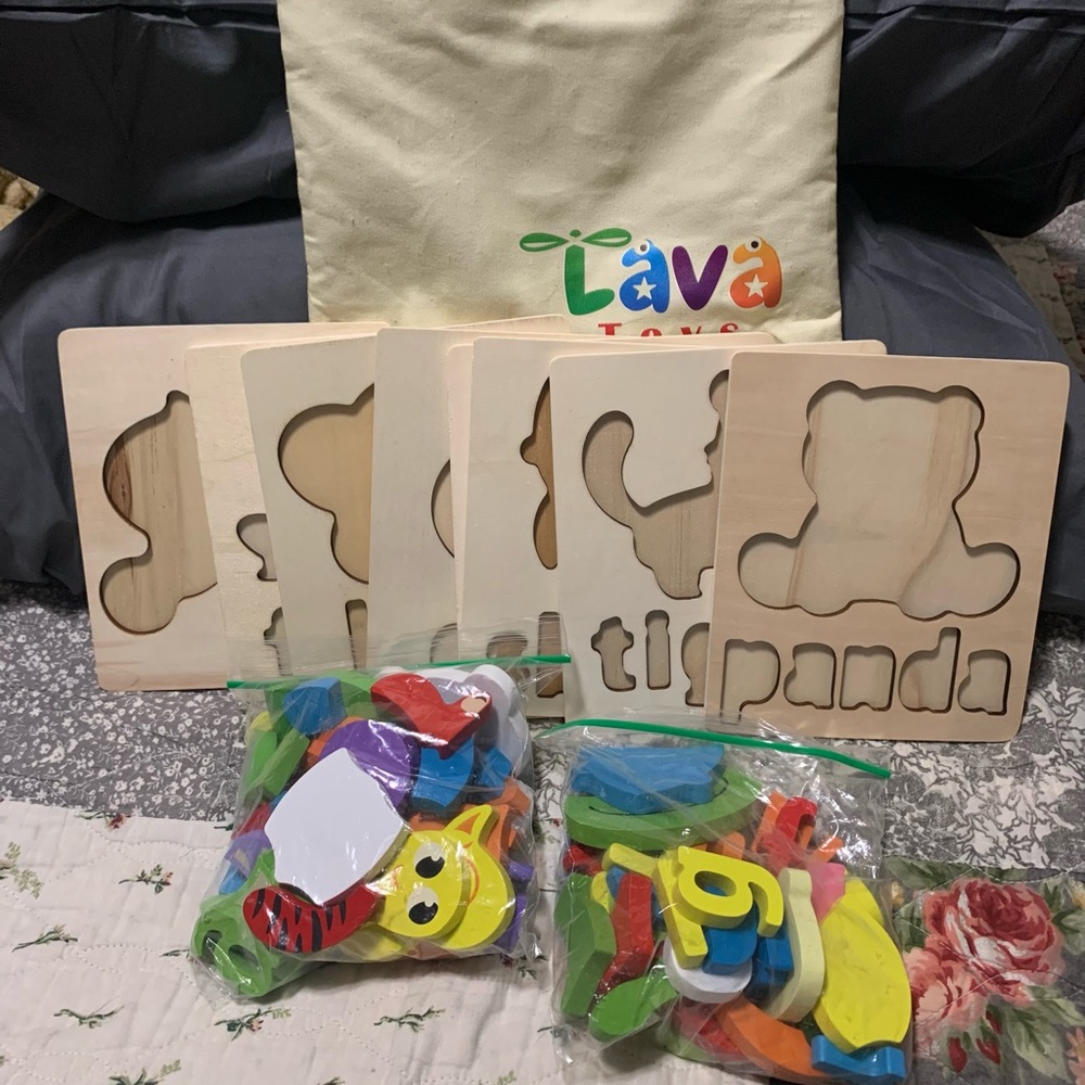 Lava Toys wooden Animal Puzzles